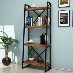 Напольный стеллаж Kalune Design Alaro Ladder, коричневый/черный цена и информация | Полки | 220.lv