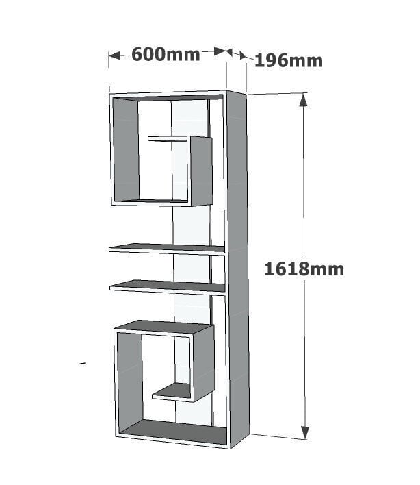 Grīdas plaukts Kalune Design Capy, balts цена и информация | Plaukti | 220.lv