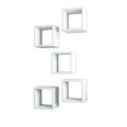 Sienas plaukts Kalune Design Box Cube, balts