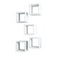 Sienas plaukts Kalune Design Box Cube, balts cena un informācija | Plaukti | 220.lv