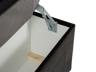 Пуф с ящиком для хранения вещей Milo Casa Bruno 160, черный цена и информация | Кресла-мешки и пуфы | 220.lv