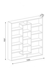 Напольный стеллаж Kalune Design Ample, светло-коричневый/темно-коричневый цена и информация | Полки | 220.lv