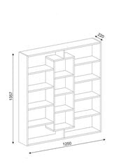 Напольный стеллаж Kalune Design Ample, коричневый цена и информация | Полки | 220.lv