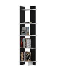 Напольный стеллаж Kalune Design Als, черный/белый цена и информация | Полки | 220.lv