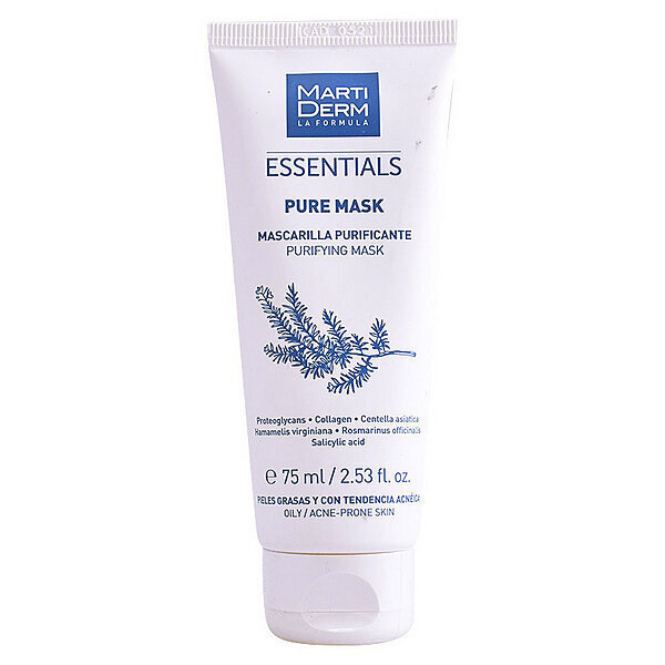 MARTIDERM attīroša maska PURE MASK, 75 ml cena un informācija | Sejas maskas, acu maskas | 220.lv