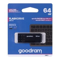 Goodram UME3 Flash drive USB2.0 64GB cena un informācija | USB Atmiņas kartes | 220.lv