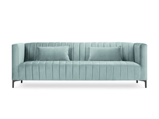 Dīvāns Micadoni Home Annite 3S, gaiši zaļš/melns cena un informācija | Dīvāni | 220.lv