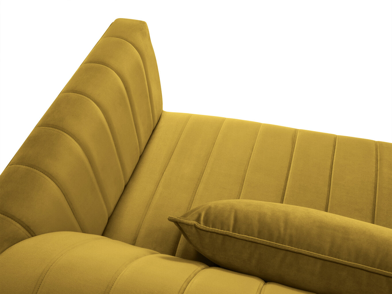 Dīvāns Micadoni Home Annite 3S, dzeltens cena un informācija | Dīvāni | 220.lv