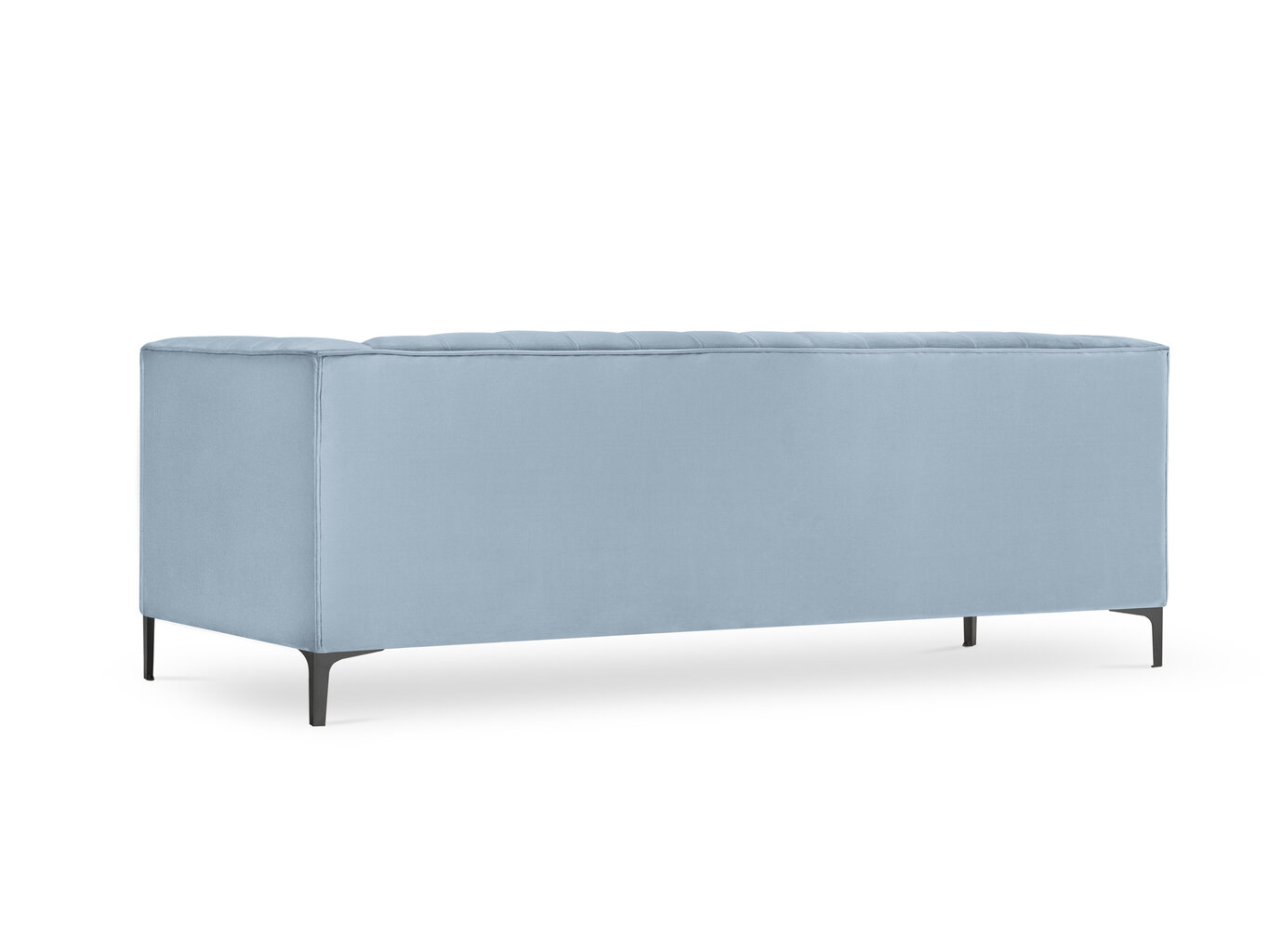 Dīvāns Micadoni Home Annite 3S, gaiši zils/melns цена и информация | Dīvāni | 220.lv