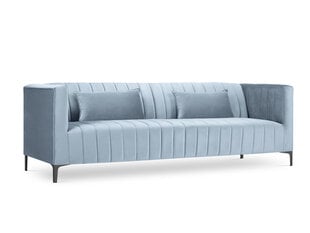 Dīvāns Micadoni Home Annite 3S, gaiši zils/melns cena un informācija | Dīvāni | 220.lv