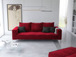 Dīvāns Micadoni Home Jardanite 3S, sarkans cena un informācija | Dīvāni | 220.lv