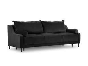 Dīvāns Micadoni Home Rutile 3S, melns cena un informācija | Dīvāni | 220.lv