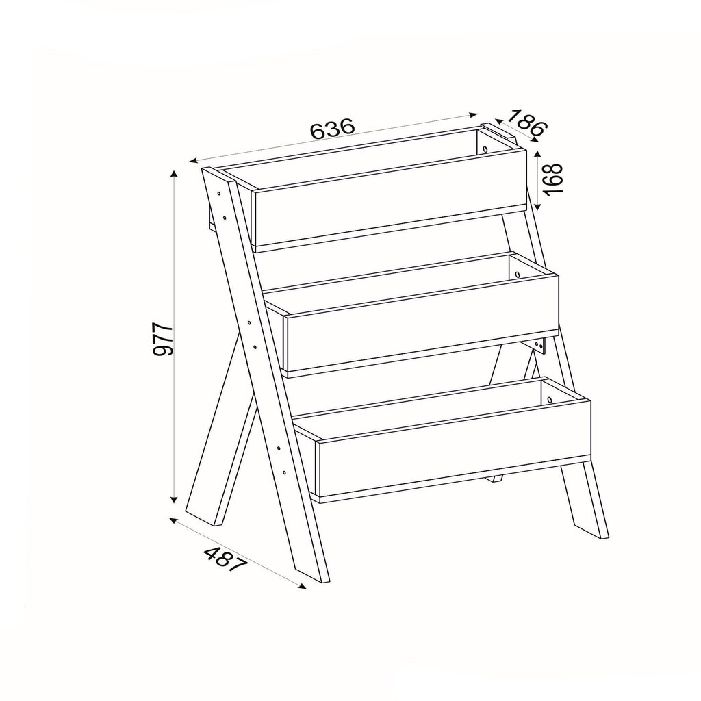 Sienas plaukts Kalune Design Gardenia, balts цена и информация | Plaukti | 220.lv