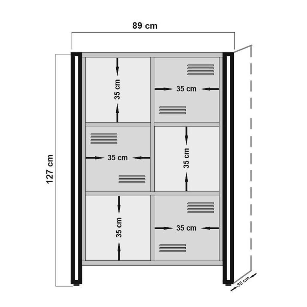 Grīdas plaukts Kalune Design Cosmo Neva, brūns/melns цена и информация | Plaukti | 220.lv