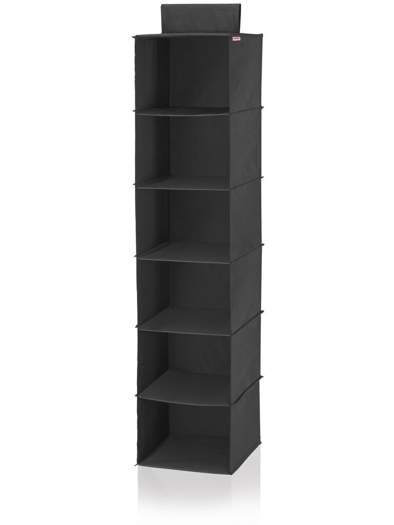 LEIFHEIT Pakaramais plaukts auduma Hanging shelf 30x30x125cm melns / COMBI SYSTEM цена и информация | Pakaramie un apģērbu maisi | 220.lv