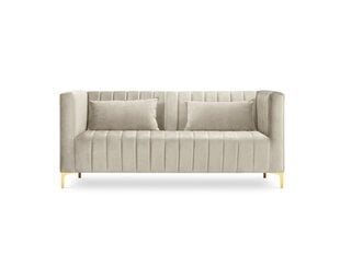 Dīvāns Micadoni Home Annite 2S, smilškrāsas cena un informācija | Dīvāni | 220.lv