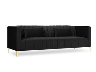 Dīvāns Micadoni Home Annite 3S, melns cena un informācija | Dīvāni | 220.lv