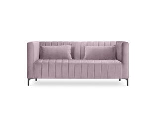 Dīvāns Micadoni Home Annite 2S, gaiši violets/melns cena un informācija | Dīvāni | 220.lv