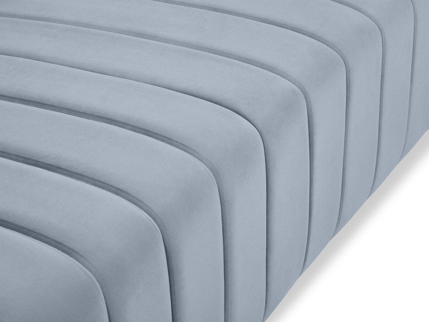 Dīvāns Micadoni Home Annite 2S, gaiši zils/melns cena un informācija | Dīvāni | 220.lv