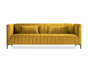 Dīvāns Micadoni Home Annite 3S, dzeltens/melns cena un informācija | Dīvāni | 220.lv