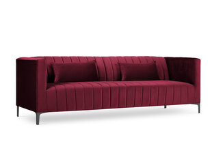 Dīvāns Micadoni Home Annite 3S, sarkans/melns cena un informācija | Dīvāni | 220.lv