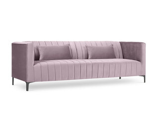 Dīvāns Micadoni Home Annite 3S, gaiši violets/melns cena un informācija | Dīvāni | 220.lv