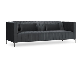 Dīvāns Micadoni Home Annite 3S, pelēks/melns cena un informācija | Dīvāni | 220.lv