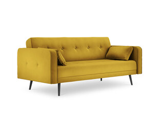 Dīvāns Micadoni Home Jasper 3S, dzeltens cena un informācija | Dīvāni | 220.lv