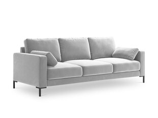 Dīvāns Micadoni Home Jade 3S, sudraba krāsas cena un informācija | Dīvāni | 220.lv