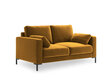 Dīvāns Micadoni Home Jade 2S, dzeltens цена и информация | Dīvāni | 220.lv