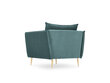 Krēsls Micadoni Home Agate, tumši zaļas/zelta krāsas cena un informācija | Atpūtas krēsli | 220.lv