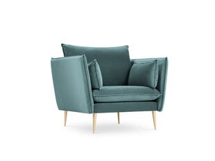 Krēsls Micadoni Home Agate, tumši zaļas/zelta krāsas cena un informācija | Atpūtas krēsli | 220.lv