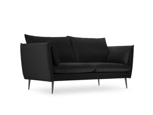 Dīvāns Micadoni Home Agate 2S, melns cena un informācija | Dīvāni | 220.lv