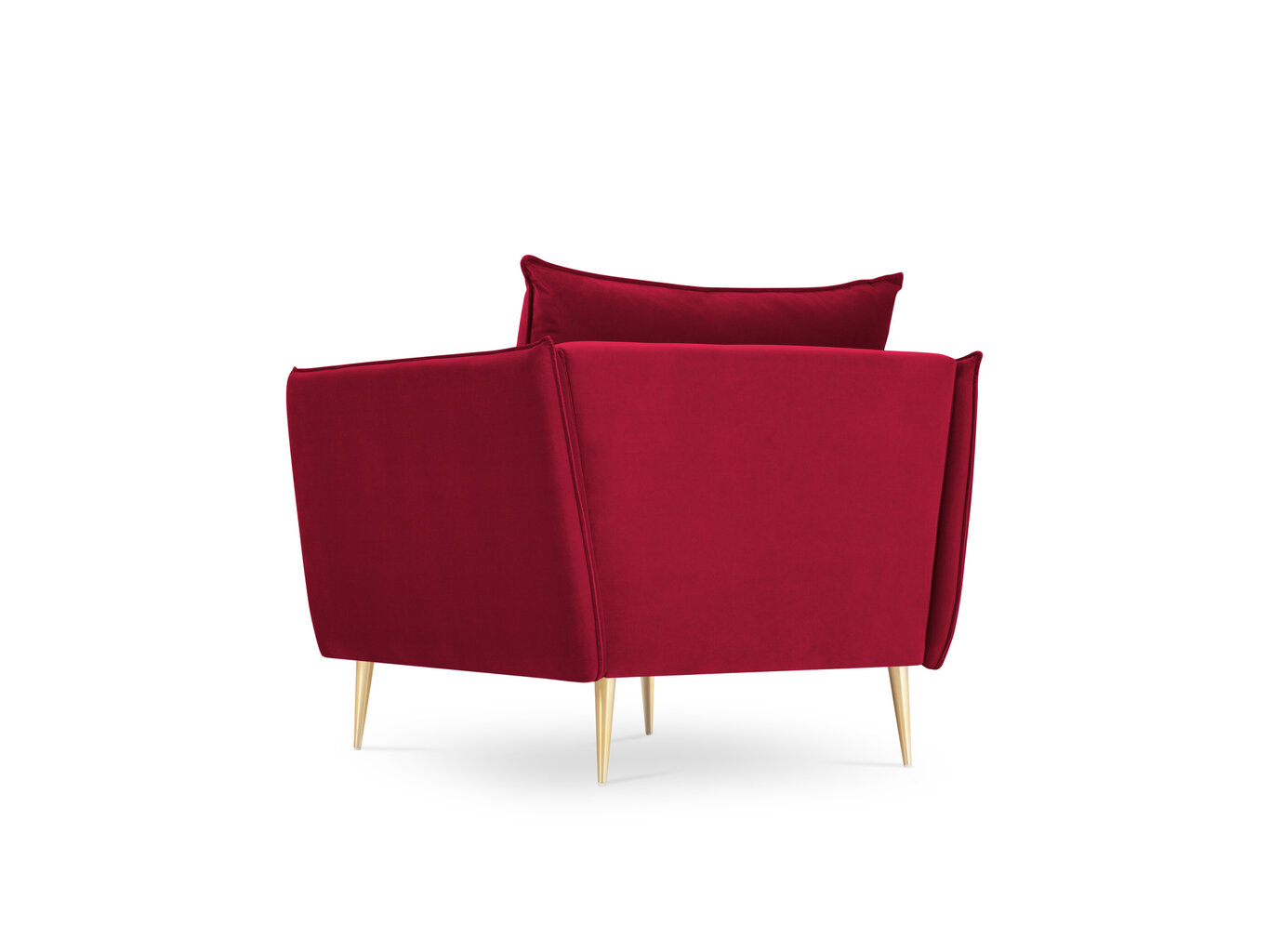 Krēsls Micadoni Home Agate, sarkanas/zelta krāsas cena un informācija | Atpūtas krēsli | 220.lv