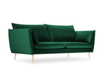Dīvāns Micadoni Home Agate 4S, zaļas/zelta krāsas
