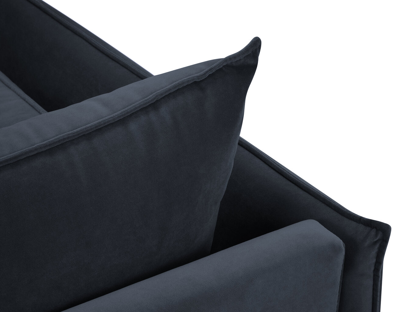 Dīvāns Micadoni Home Agate 4S, tumši zilas/zelta krāsas цена и информация | Dīvāni | 220.lv