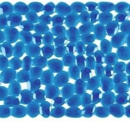 Ieliktnis neslīdošs dušai Pebble 54x54cm zils cena un informācija | Vannas istabas aksesuāri | 220.lv