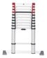 Kāpnes teleskopiskās T80 FlexLine / alumīnija / 11 pakāpieni cena un informācija | Saliekamās kāpnes, celtniecības sastatnes | 220.lv