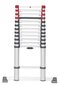 Kāpnes teleskopiskās T80 FlexLine / alumīnija / 13 pakāpieni cena un informācija | Saliekamās kāpnes, celtniecības sastatnes | 220.lv
