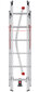 Kāpnes kombinējamās S100 Hailo ProfiLOT / alumīnija / 2x6+1x5 pakāpieni cena un informācija | Saliekamās kāpnes, celtniecības sastatnes | 220.lv