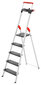 Kāpnes mājsaimniecības L100 TopLine / alumīnija / 5 pakāpieni цена и информация | Saliekamās kāpnes, celtniecības sastatnes | 220.lv
