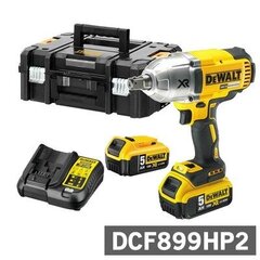 Trieciena uzgriežņu atslēga Dewalt 18V 2x5,0Ah Li-ion DCF899HP2-QW цена и информация | Шуруповерты, дрели | 220.lv