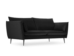 Dīvāns Micadoni Home Agate 3S, melns cena un informācija | Dīvāni | 220.lv