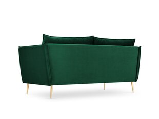 Dīvāns Micadoni Home Agate 2S, zaļš/zelta krāsas cena un informācija | Dīvāni | 220.lv