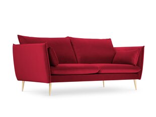 Dīvāns Micadoni Home Agate 3S, sarkans/zelta krāsas cena un informācija | Dīvāni | 220.lv
