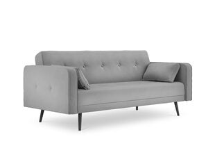Dīvāns Micadoni Home Jasper 3S, gaiši pelēks cena un informācija | Dīvāni | 220.lv
