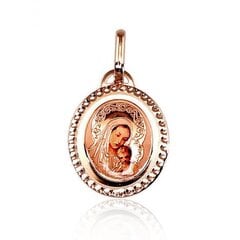 Zelta kulons-ikona "Svētā Jaunava Marija II" no 585 proves sarkanā zelta cena un informācija | Kaklarotas | 220.lv