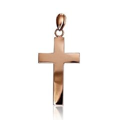 Золотой крест "Классика XXIII" из красного золота 585 пробы цена и информация | Украшения на шею | 220.lv