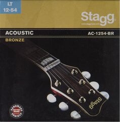 Stīgas akustiskai ģitārai Stagg AC-1254-BR Bronze 0.012 - 0.054 cena un informācija | Mūzikas instrumentu piederumi | 220.lv