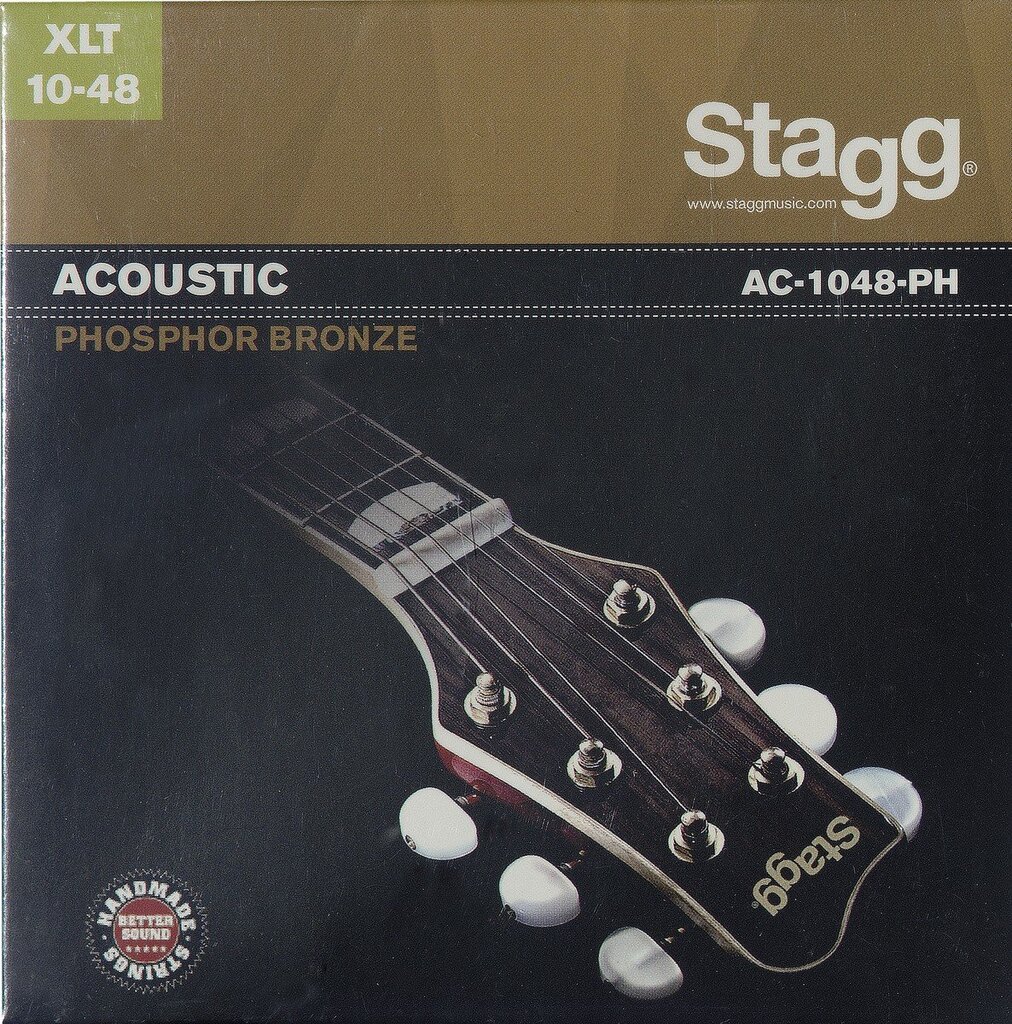 Stīgas akustiskai ģitārai Stagg AC-1048-PH Phosphor Bronze 0.010 - 0.048 цена и информация | Mūzikas instrumentu piederumi | 220.lv